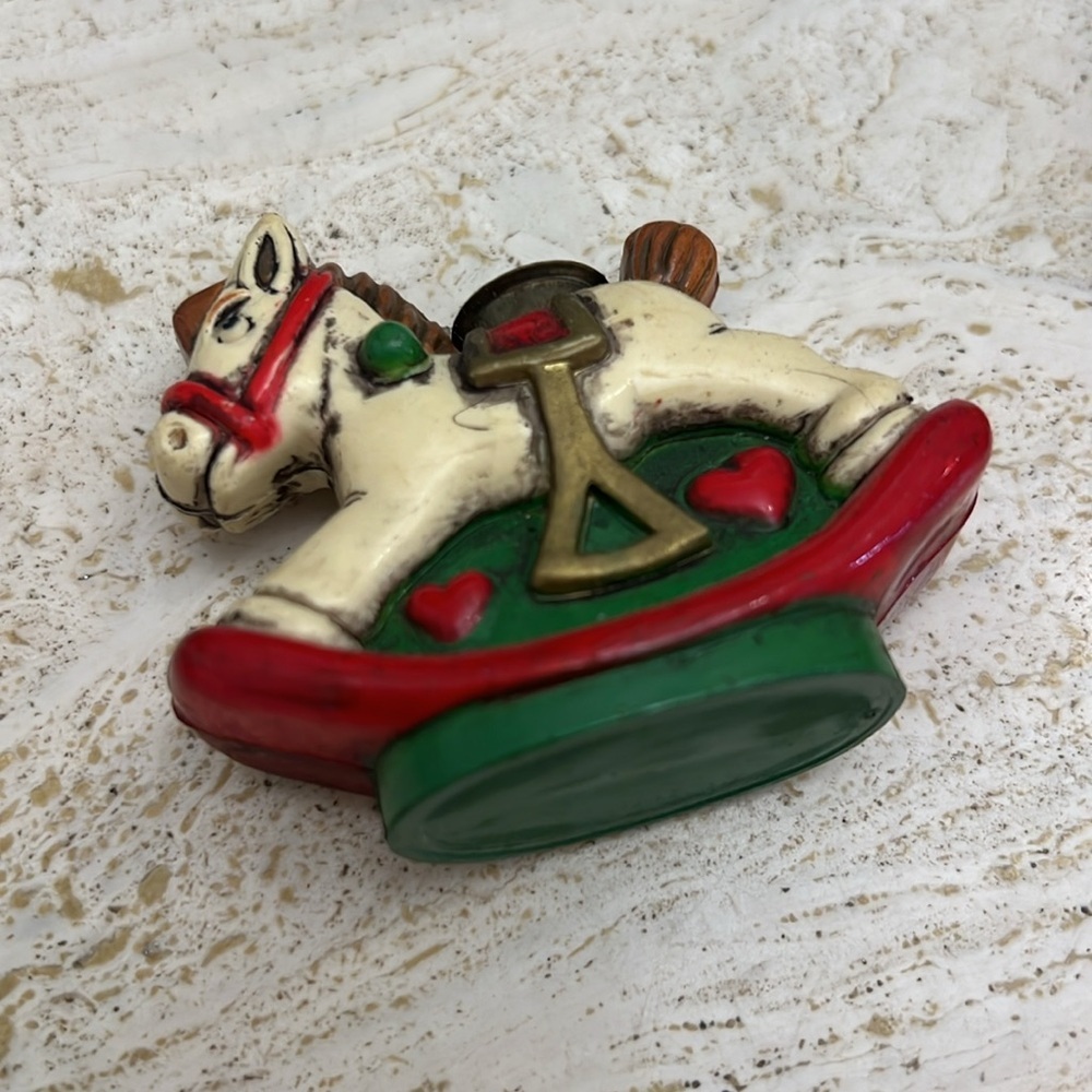 Vintage Holiday memories collector ornament rocking horse candle holders - Picture 3 of 8